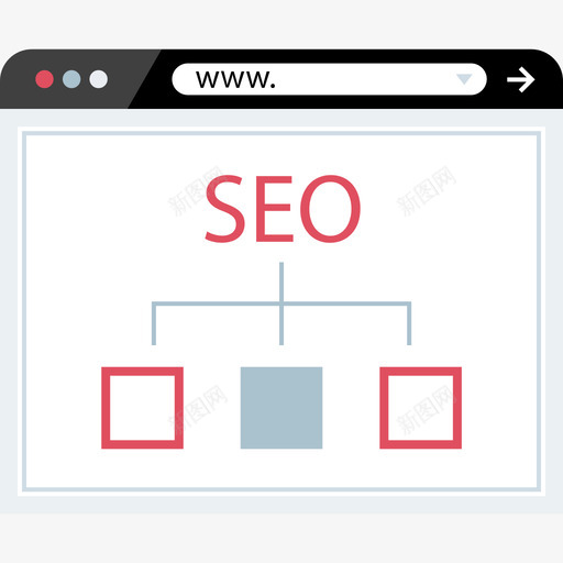 搜索引擎优化浏览器和平面营销图标svg_新图网 https://ixintu.com 搜索引擎优化 浏览器和平面营销