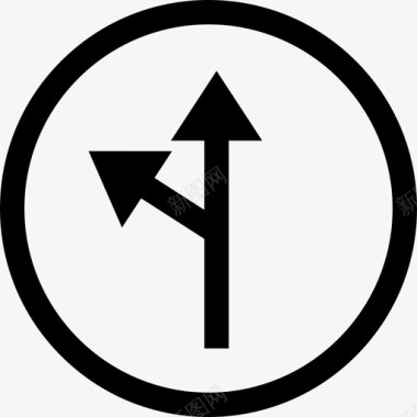 交通标志交通标志6线形图标图标