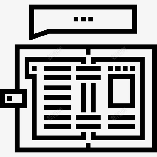 议程商务20线性图标svg_新图网 https://ixintu.com 商务20 线性 议程