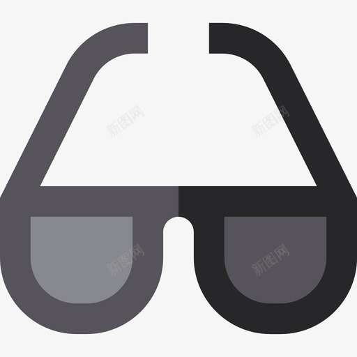 眼镜衣服18平的图标svg_新图网 https://ixintu.com 平的 眼镜 衣服18