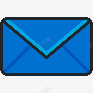 邮件电子商务13线性颜色图标图标