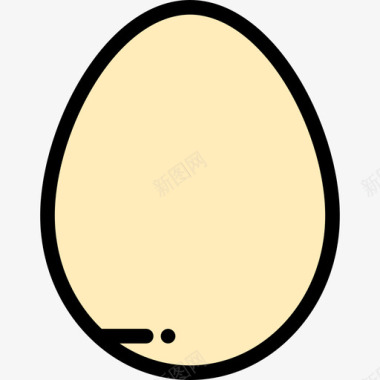 鸡蛋面包店12原色图标图标