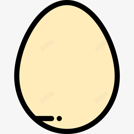 鸡蛋面包店12原色图标svg_新图网 https://ixintu.com 原色 面包店12 鸡蛋