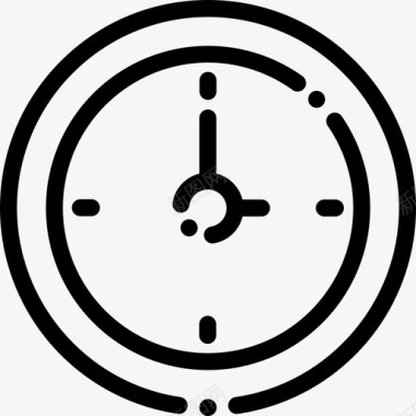 时钟商务51直线型图标图标