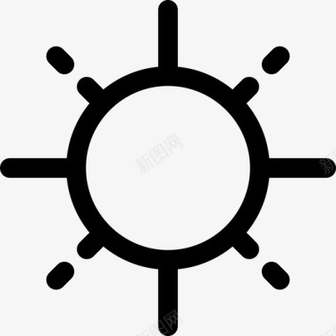 太阳冲浪9直线图标图标