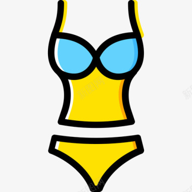 泳装女装3黄色图标图标