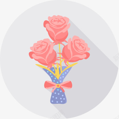 玫瑰情人节2平淡图标图标