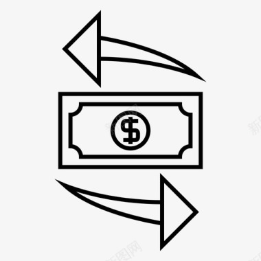 金融美元货币交易图标图标
