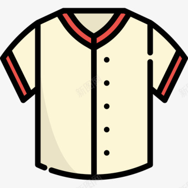 制服棒球2线颜色图标图标