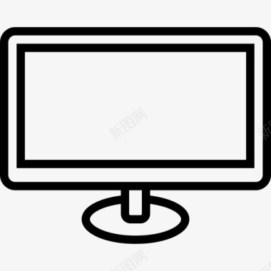 电视小工具4线性图标图标