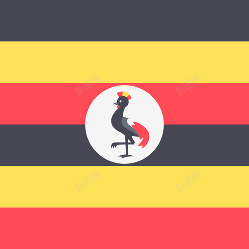 乌干达国际旗帜4广场图标svg_新图网 https://ixintu.com 乌干达 国际旗帜4 广场