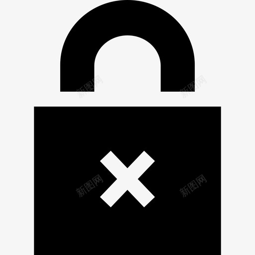 挂锁钥匙锁2填充图标svg_新图网 https://ixintu.com 填充 挂锁 钥匙锁2