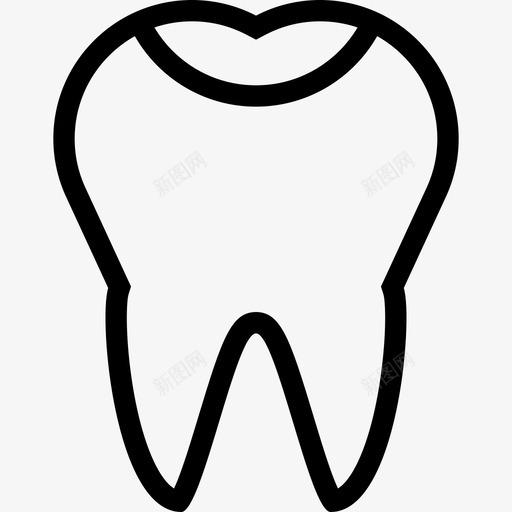 牙齿医学和牙科2线状图标svg_新图网 https://ixintu.com 医学和牙科2 牙齿 线状