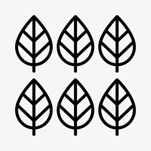 树叶生态学生态系统图标svg_新图网 https://ixintu.com 可持续发展科学 树叶 环境 生态学 生态系统 绿色能源