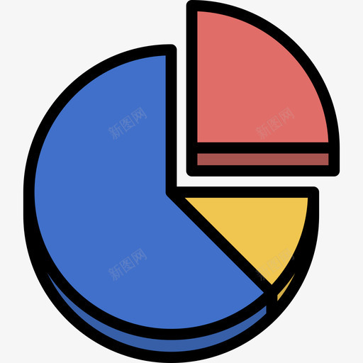 饼图工具2线颜色图标svg_新图网 https://ixintu.com 线颜色 设计工具2 饼图