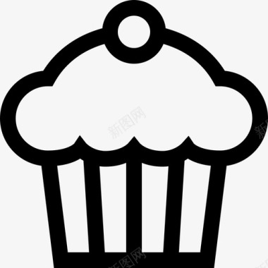纸杯蛋糕面包房5直系图标图标