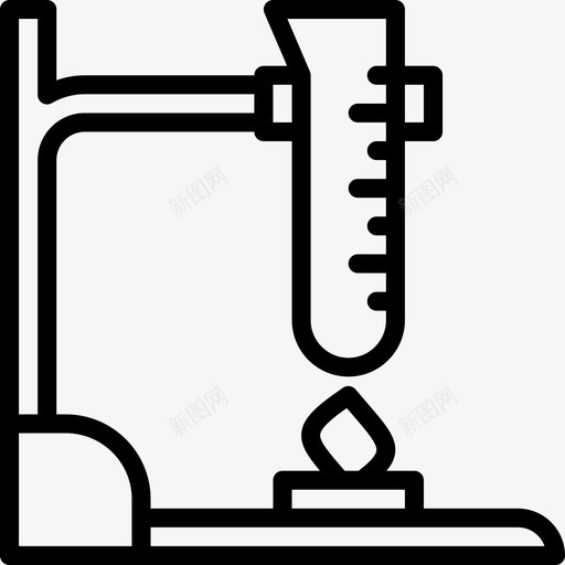 试管科学17线性图标svg_新图网 https://ixintu.com 科学17 线性 试管