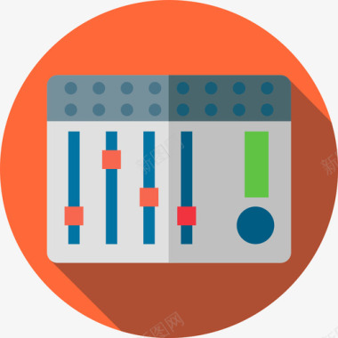 混音器音乐节2平面图标图标