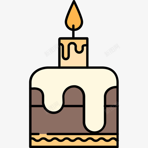 生日蛋糕食品和饮料12彩色128px图标svg_新图网 https://ixintu.com 彩色128px 生日蛋糕 食品和饮料12