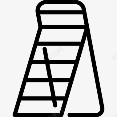 梯子实物资产18直线图标图标