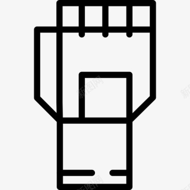 手套运动型10线状图标图标