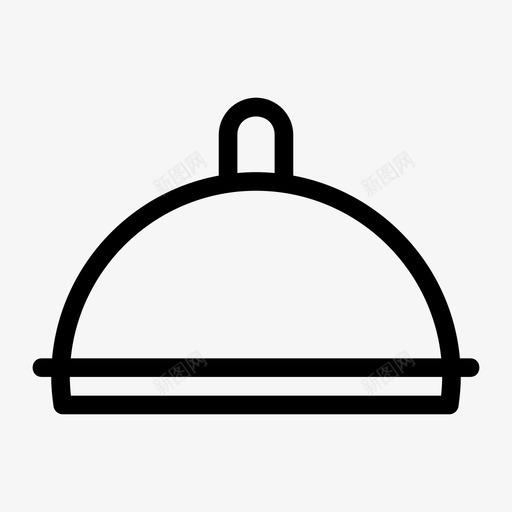 盘子抹布盖子图标svg_新图网 https://ixintu.com 厨房 厨房用具线图标 抹布 盖子 盘子 食物 餐厅