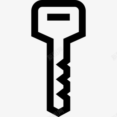 钥匙钥匙锁3线性图标图标