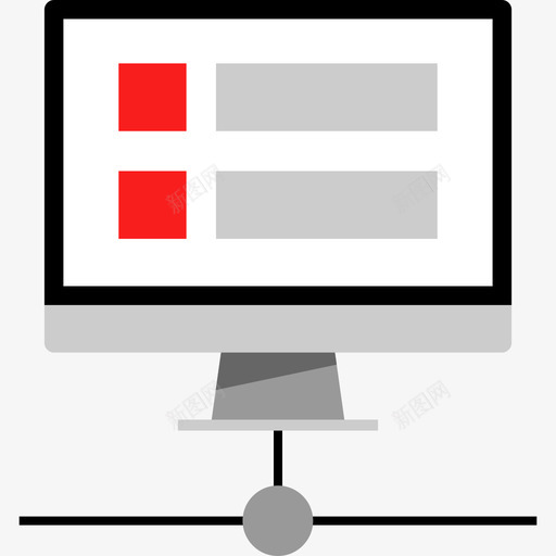 计算机网络11扁平图标svg_新图网 https://ixintu.com 扁平 网络11 计算机