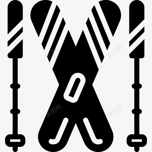 滑雪冬季3加油图标svg_新图网 https://ixintu.com 冬季3 加油 滑雪