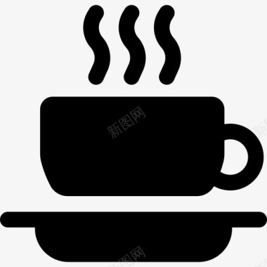 咖啡杯早餐3加满图标图标