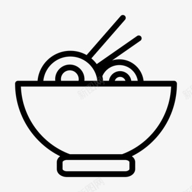 食品碗筷子图标图标