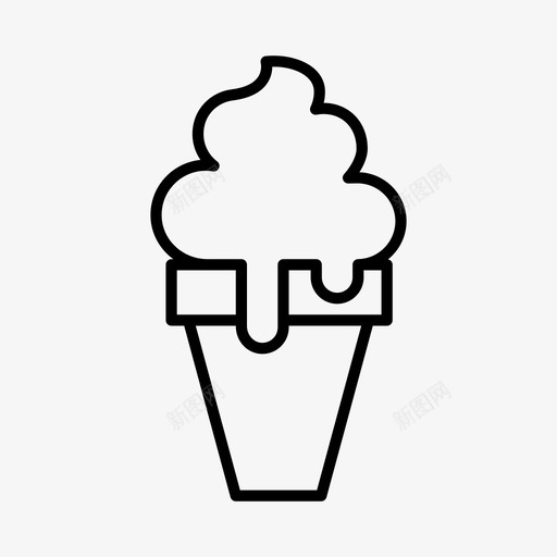 冰淇淋澳大利亚拜伦湾图标svg_新图网 https://ixintu.com 冰淇淋 售货亭 拜伦湾 澳大利亚 食品