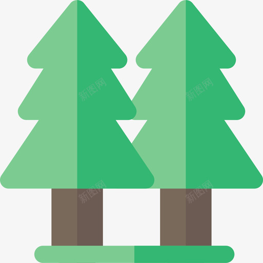 树木环境4平坦图标svg_新图网 https://ixintu.com 平坦 树木 环境4
