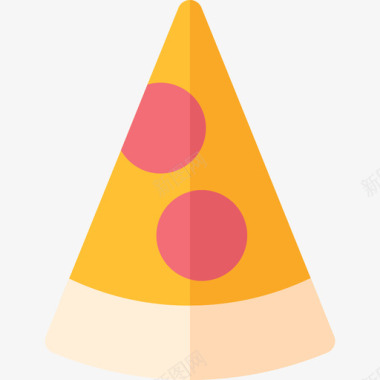 披萨生日6扁平图标图标