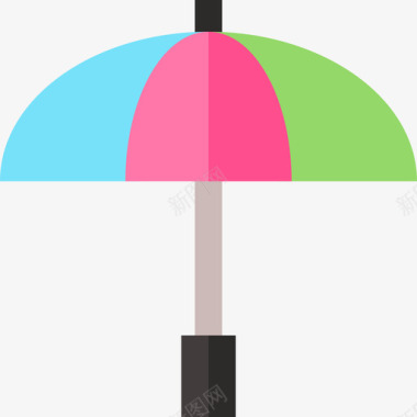 雨伞音乐节7平铺图标图标