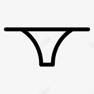 丁字裤衣服女性图标图标