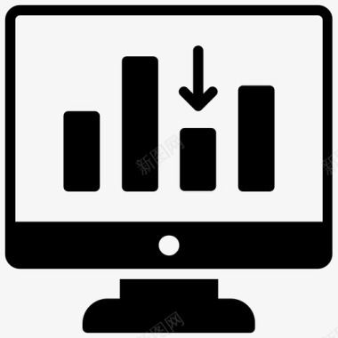 在线分析商业评估图形分析图标图标