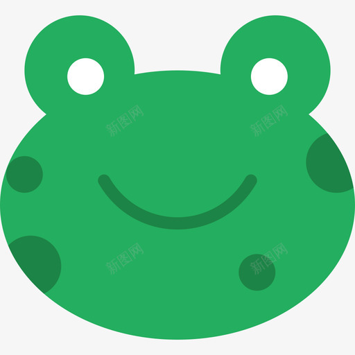 青蛙表情符号12扁平图标svg_新图网 https://ixintu.com 扁平 表情符号12 青蛙