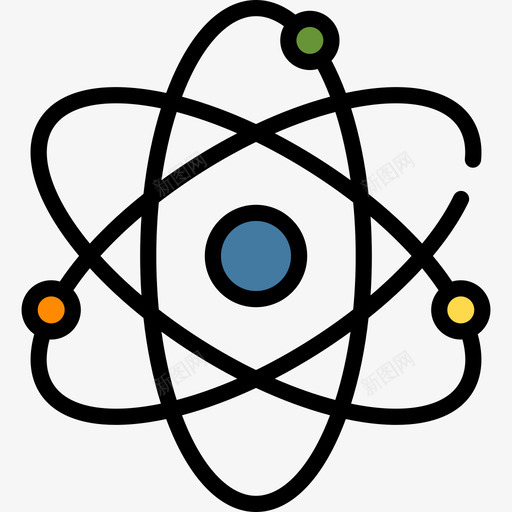 原子能量线颜色图标svg_新图网 https://ixintu.com 原子 线颜色 能量