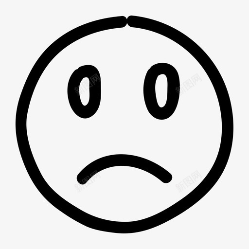 悲伤涂鸦表情图标svg_新图网 https://ixintu.com 悲伤 情绪 涂鸦 涂鸦表情 脸 表情