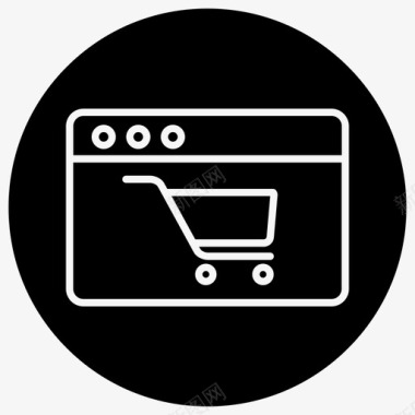 电子商务网站营销在线购物图标图标
