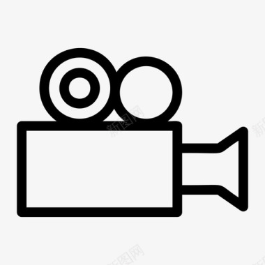 摄像机捕捉电影图标图标