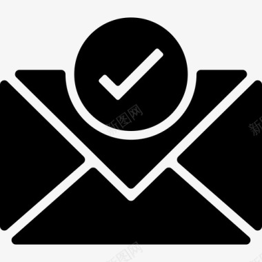 电子邮件电子商务12已填充图标图标