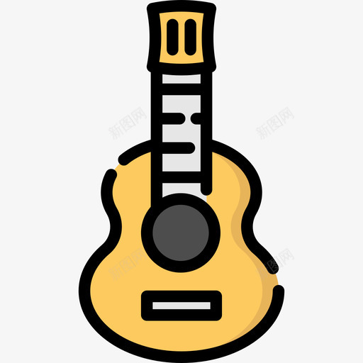 吉他墨西哥线性颜色图标svg_新图网 https://ixintu.com 吉他 墨西哥 线性颜色