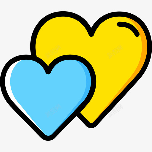 心脏浪漫生活方式10黄色图标svg_新图网 https://ixintu.com 心脏 浪漫生活方式10 黄色