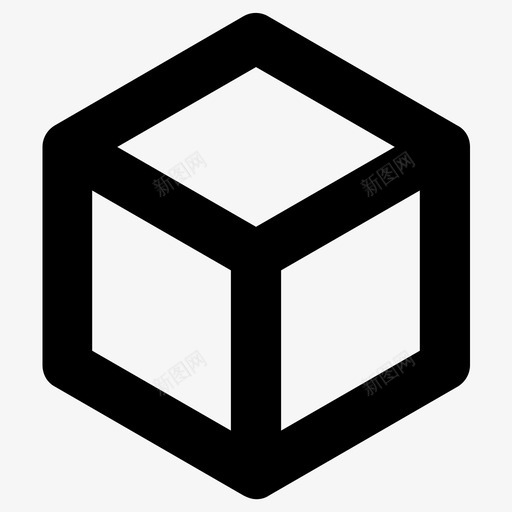 三维立方体尺寸图标svg_新图网 https://ixintu.com 三维 几何体 包 对象 尺寸 立方体