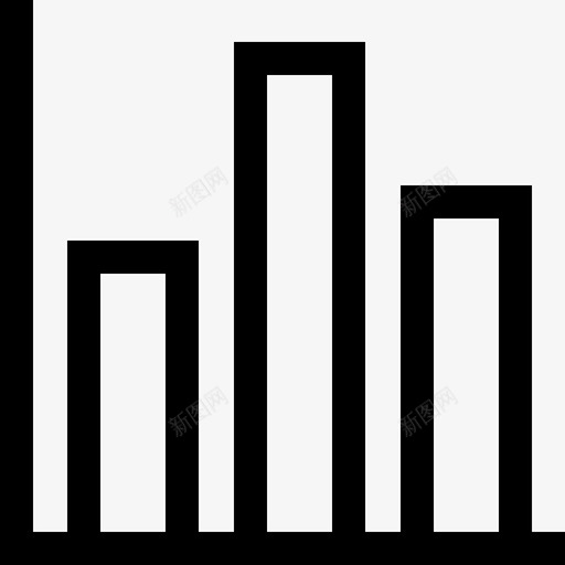 统计学银行货币3线性图标svg_新图网 https://ixintu.com 线性 统计学 银行货币3