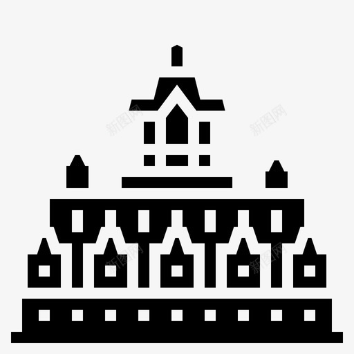 金属城堡曼谷地标图标svg_新图网 https://ixintu.com 地标 寺庙 曼谷 曼谷符号和地标 泰国 金属城堡