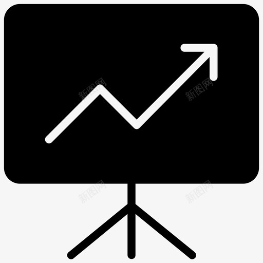 演示分析董事会图标svg_新图网 https://ixintu.com 业务培训 信息图表 分析 大学字形图标 演示 统计分析 董事会