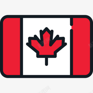 加拿大flagscollection4圆角矩形图标图标